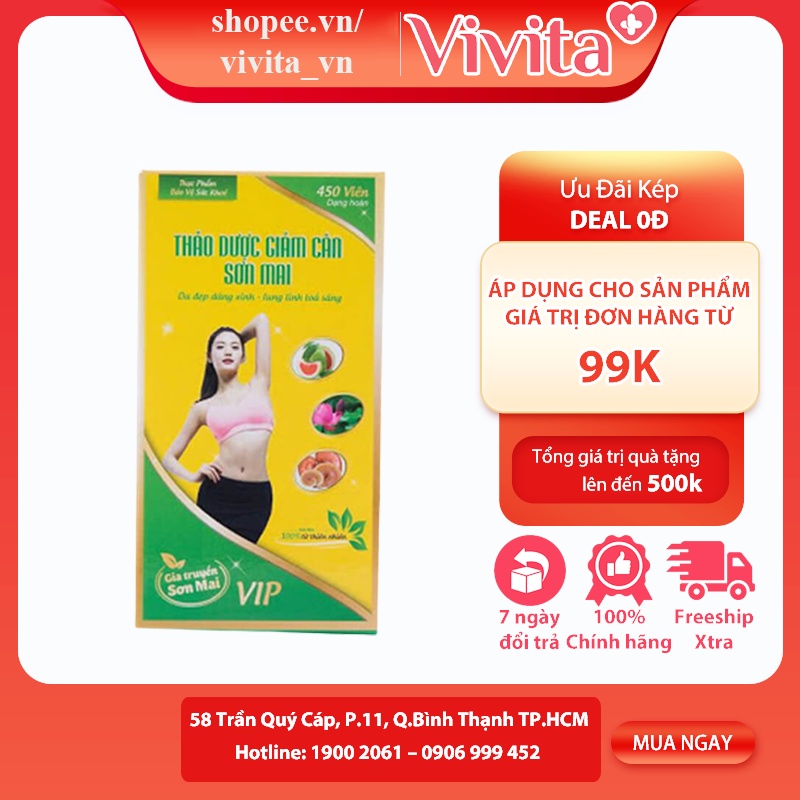 Viên Uống Giảm Cân Sơn Mai Detox Thực Phẩm Hỗ Trợ Giảm Cân Nhanh Cấp Tốc Chính Hãng Hiệu Quả