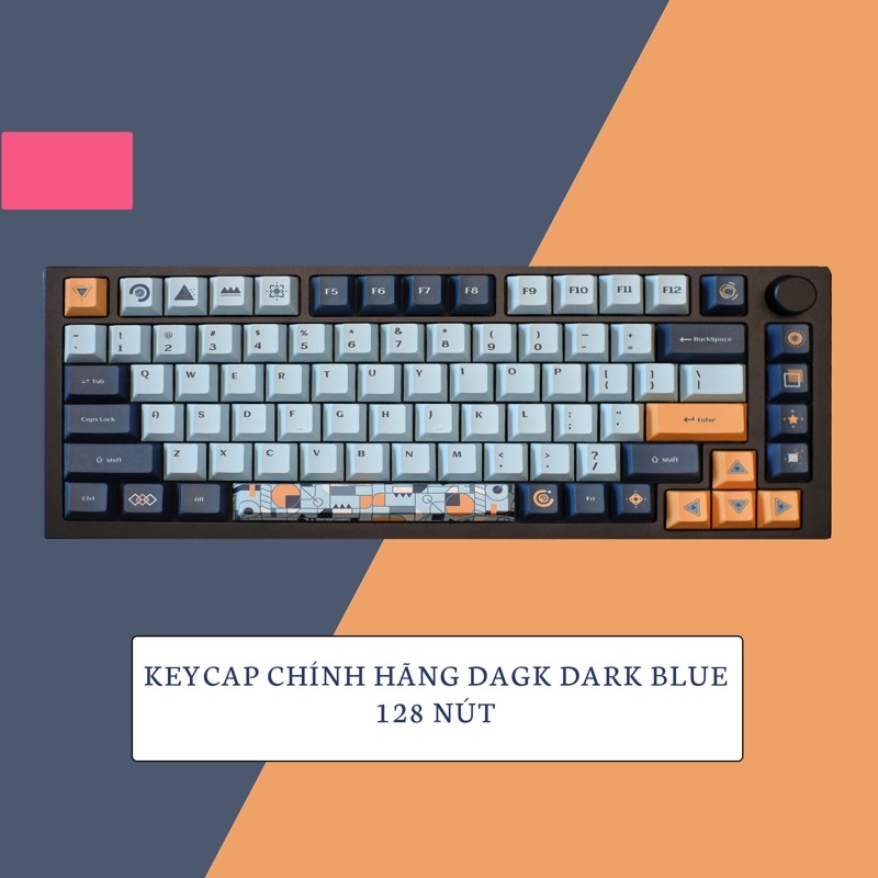 Set keycap pbt chery DAKG chính hãng 128 phím cho bàn phím cơ