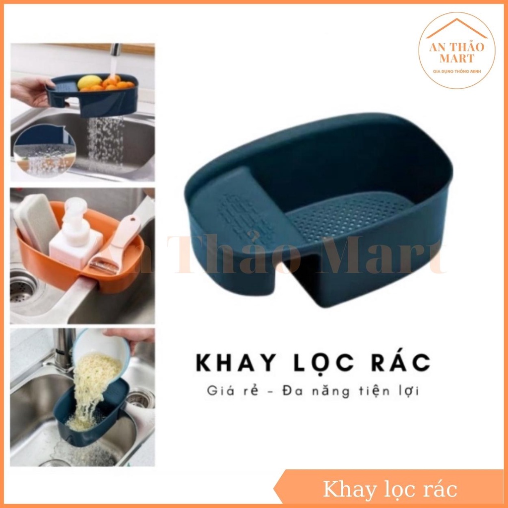 Khay Nhựa Gác Bồn Rửa Bát, Khay Lọc Rác Đựng Giẻ Xà Phòng Vô Cùng Tiện Lợi Giá Rẻ