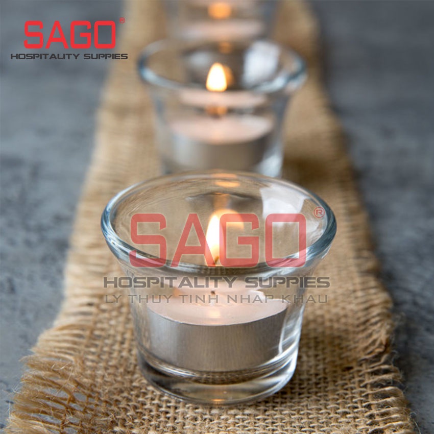 Cốc Nến Thủy Tinh Lucky Aroma T. Light Holder 55ml , Nhập Khẩu Thái Lan