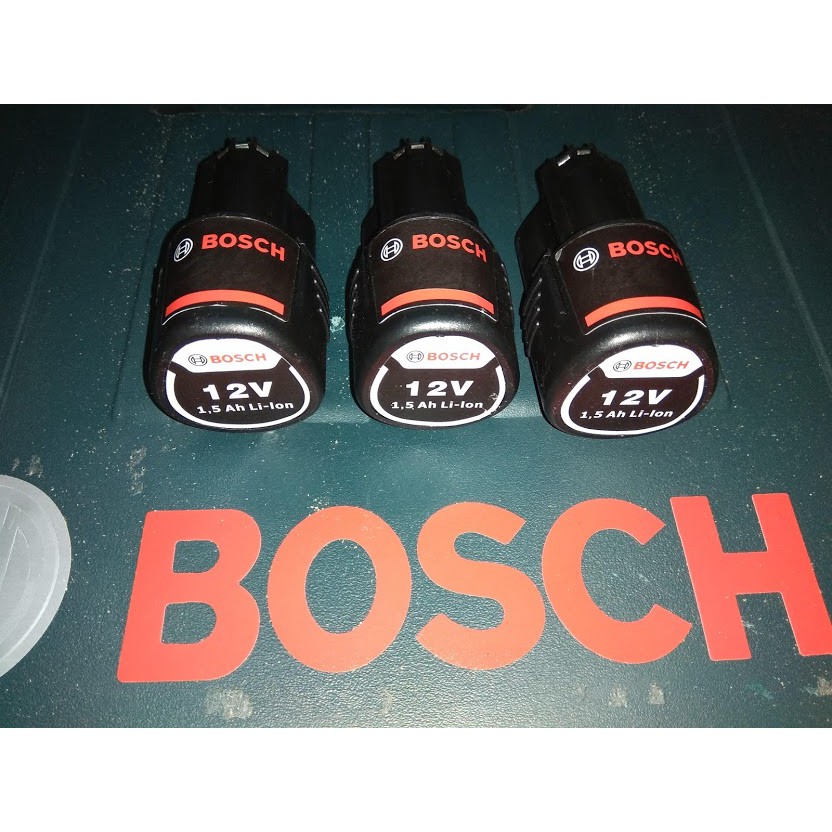 Pin 12 vôn cho máy khoan pin Bosh,1500AH,hàng theo máy,xuất xứ Malaixia.