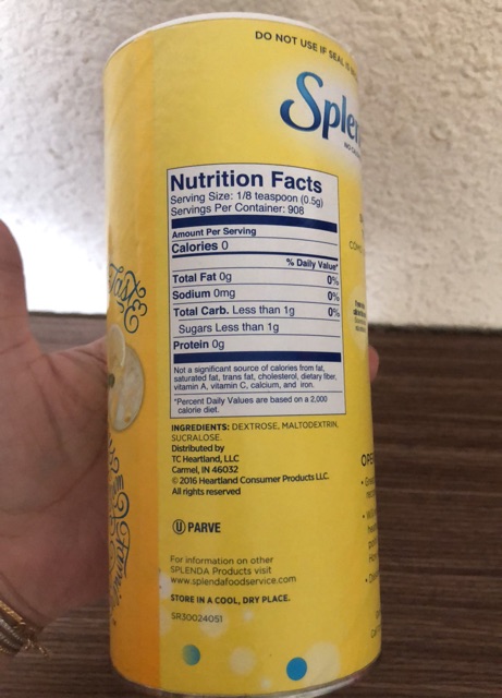 Đường Splenda hộp 16oz ~ 454gram