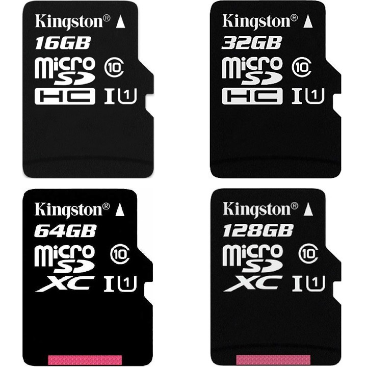 Thẻ nhớ MicroSD  Kingston 128GB/64GB/32GB/16GB - MicroSD Class10 – Bảo hành 5 năm – CHÍNH HÃNG – Kèm Adapter