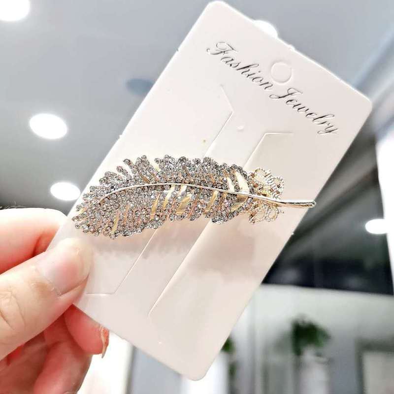 Kẹp Tóc Đính Đá Nhân Tạo Lấp Lánh Phong Cách Hàn Quốc