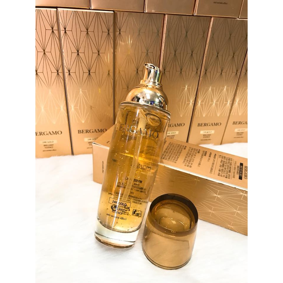 Tinh Chất dưỡng trắng nâng cơ chống lão hóa Bergamo từ tinh chất Vàng 24K Gold Brilliant Essence 110ml