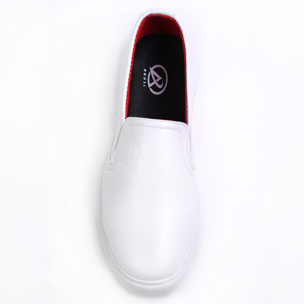 Giày Slip On Nam Aroti Đế Khâu Chắc Chắn Phong Cách Đơn Giản Màu Trắng - M498-TRANG(VT)-Kèm Vòng Tay Phong Thủy | BigBuy360 - bigbuy360.vn