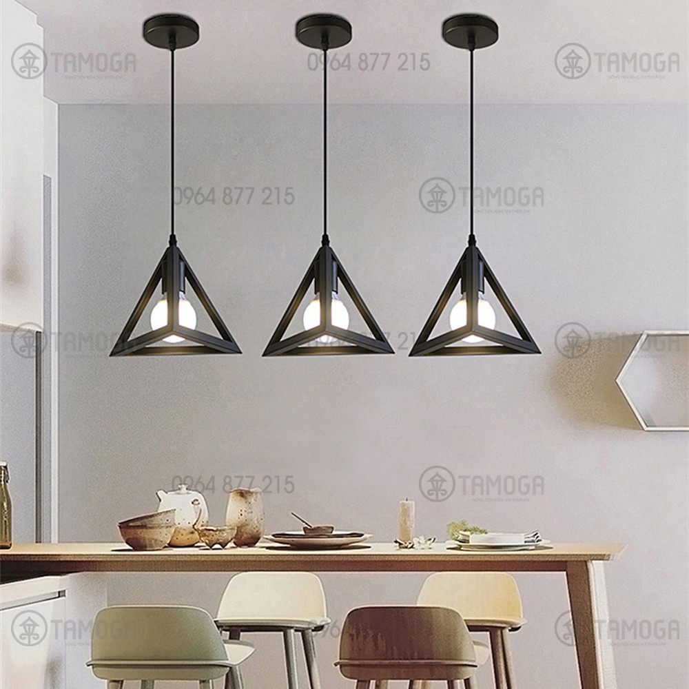Đèn thả trần đơn trang trí hình tam giác DT 0072/1
