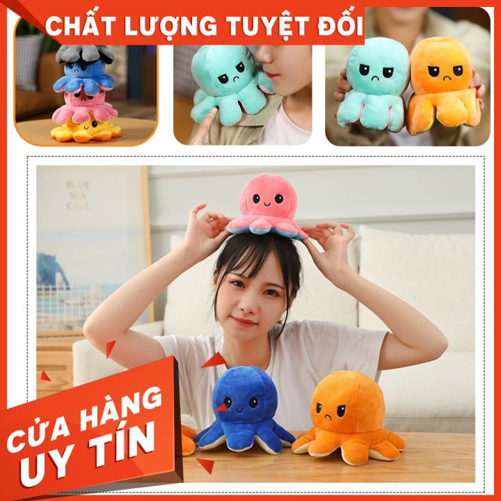 Bạch Tuộc Cảm Xúc 2 Mặt Cảm Xúc Đồ Chơi Bạch Tuộc Có Thể đảo Ngược Tâm Trạng Bạch Tuộc Sang Trọng