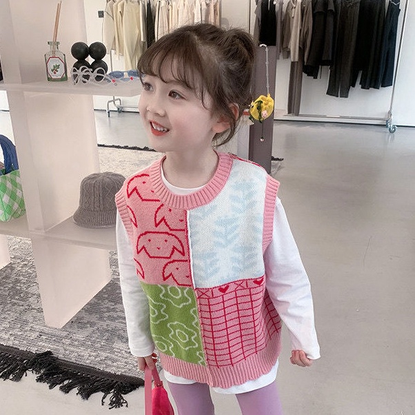 Áo Dệt Kim Không Tay Kiểu Dáng Dễ Thương Xinh Xắn Dành Cho Nữ