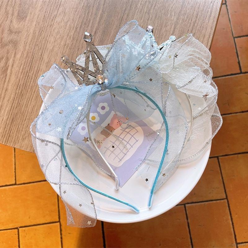 Băng đô cài tóc hình vương miệng công chúa thiết kế đơn giản thời trang Hàn Quốc cho bé