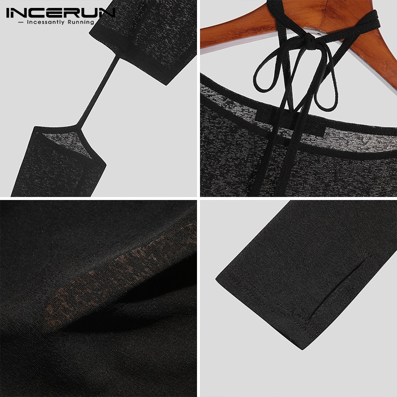 Áo lửng INCERUN tay dài thời trang sành điệu cho nam