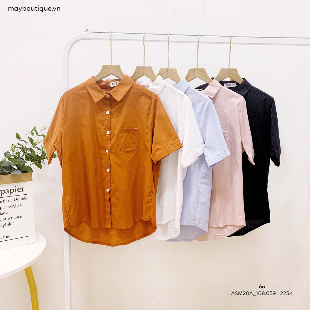 Áo sơ mi cộc tay túi ngực #1072 ASM20A_108.059