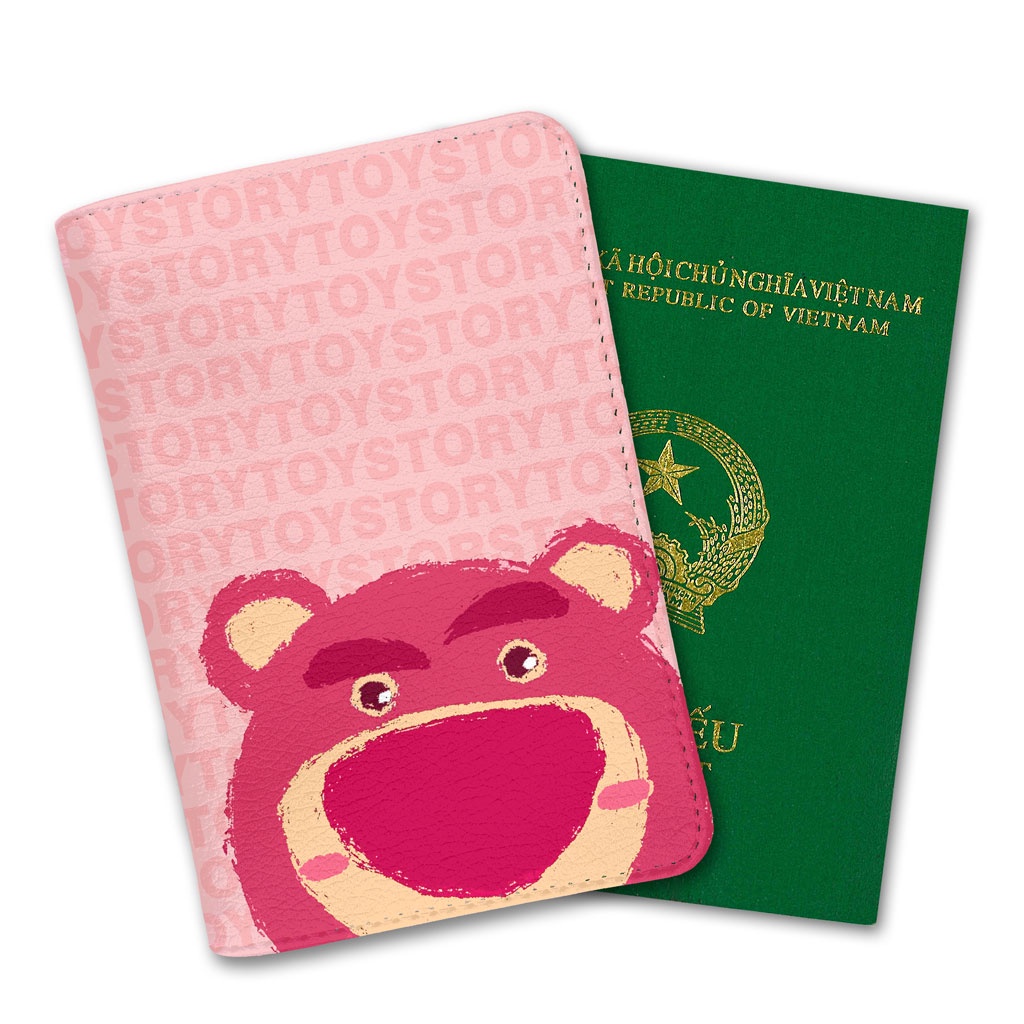 Bao Da Hộ Chiếu - Ví Đựng Passport Du Lịch ( in tên cá nhân ) Gấu Cute - Disney Tsum Tsum - Lotso - PPT198 STORMBREAKER