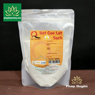 Thực Phẩm Chay - Bột Gạo Lứt Sạch Quy Nguyên, Gói 220g