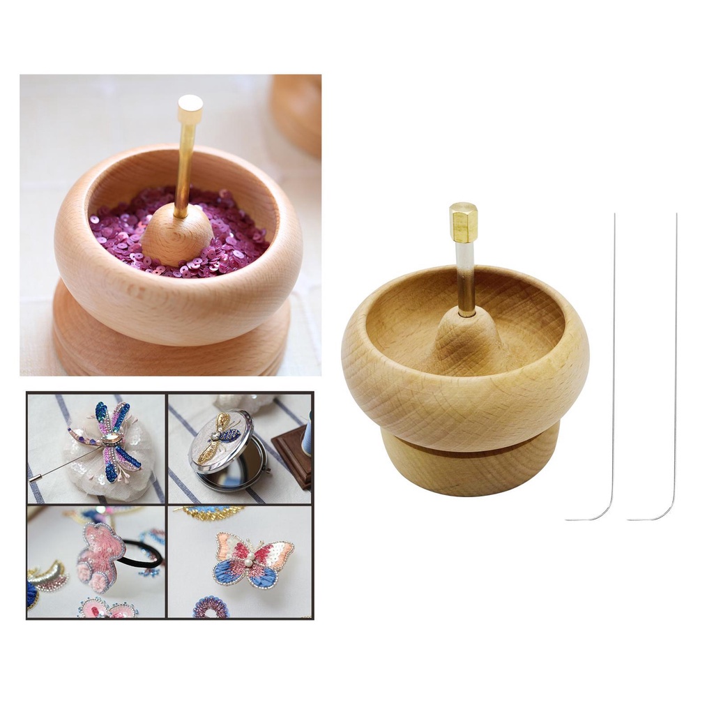 Con Quay Hạt Gỗ Làm Trang Sức Thủ Công Nhanh Chóng DIY