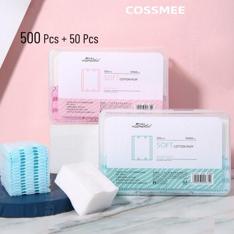 Set 550 Bông Tẩy Trang Sử Dụng Một Lần Tiện Lợi