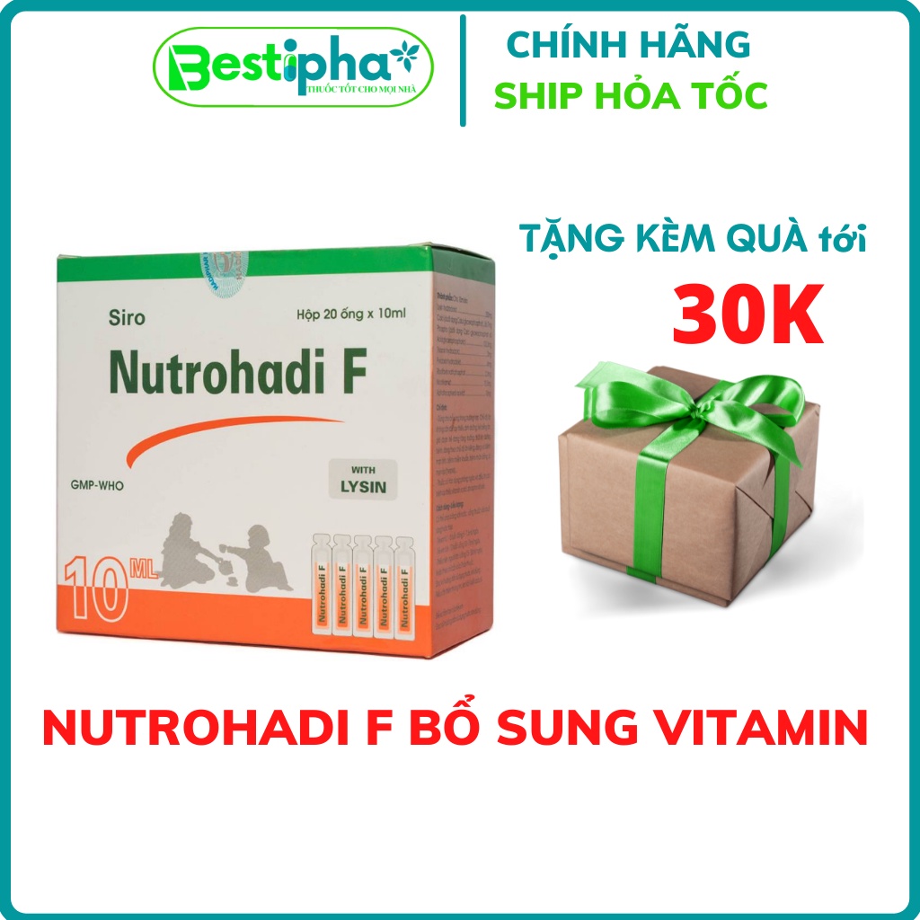 NUTROHADI F Bổ Sung Vitamin Và Khoáng Chất Tăng Miễn Dịch Tăng Sức Đề Kháng Hộp 20 Ống
