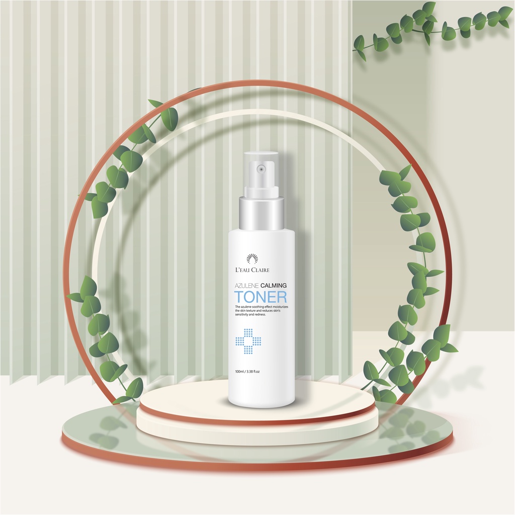 Toner hoa cúc giúp cân bằng độ ẩm cho da nhạy cảm L'eau Claire Azulene Calming 100ml