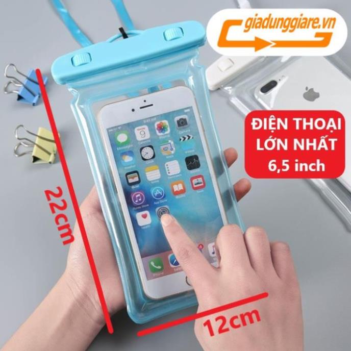 (Mẫu mới) Túi đựng điện thoại CHỐNG NƯỚC viền PHAO không ảnh hưởng cảm ứng màn hình có dây đeo du lịch - giadunggiare.vn