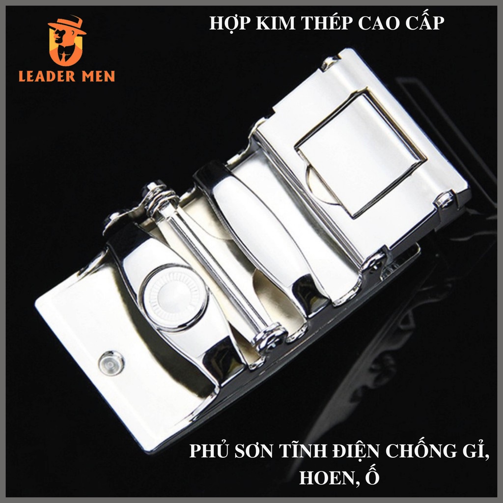 Thắt Lưng Da Nam LMEN-08 Chất Liệu Da Cao Cấp Khóa Tự Động - Dây Nịt Nam Thời Trang Kiểu Dáng Sang Trọng - LeaderMen
