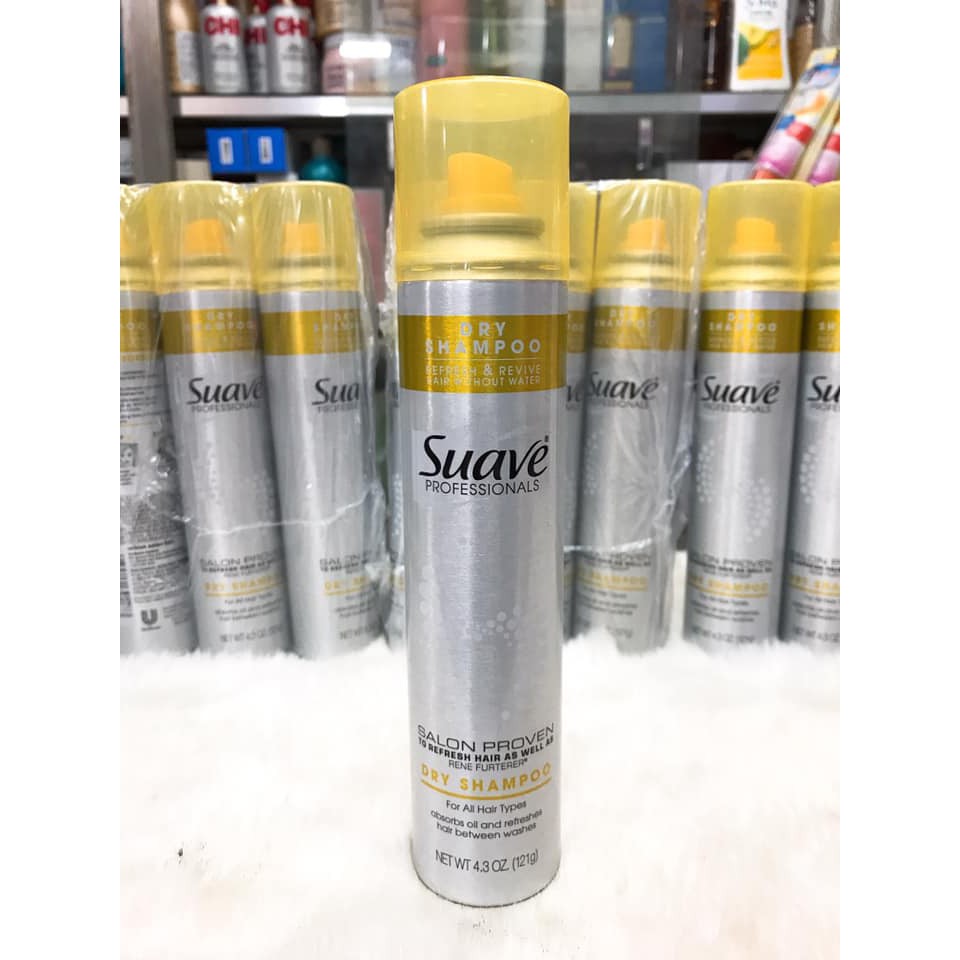 (USA) DẦU GỘI KHÔ GIÚP PHỤC HỒI TÓC SUAVE DRY SHAMPOO 121G