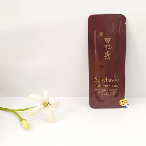 Serum dưỡng mắt , tinh chất dưỡng mắt thông đỏ Sulwhasoo Invigorating Eye Serum gói 1ml , chống lão hóa , dưỡng ẩm