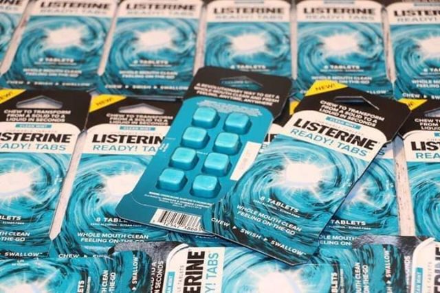 Nhập Mỹ] Viên ngậm thơm miệng tức thì Listerine Ready Tabs vỉ 8 ...