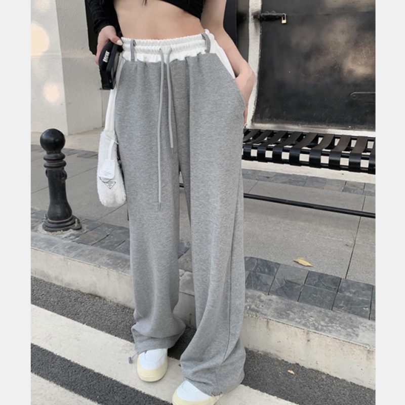 Quần Lưng Thun Rút Dây Màu Sắc Tương Phản Dành Cho Nữ