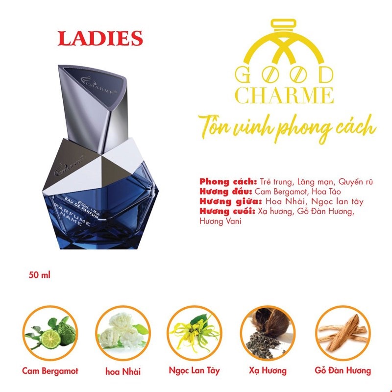 Nước hoa Nữ Charme Ladies 50ml