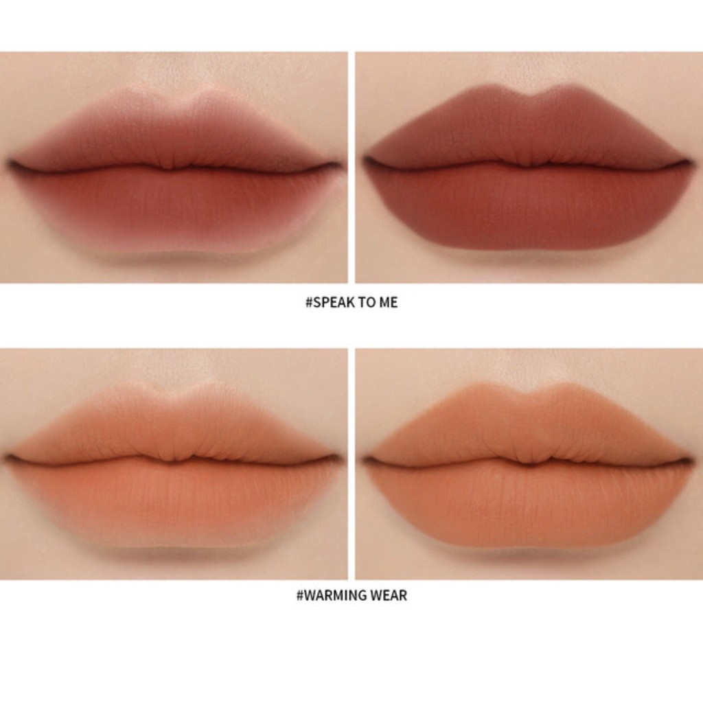 son 3ce  FREESHIP  3ce soft matte lipstick  3ce clear layer edition