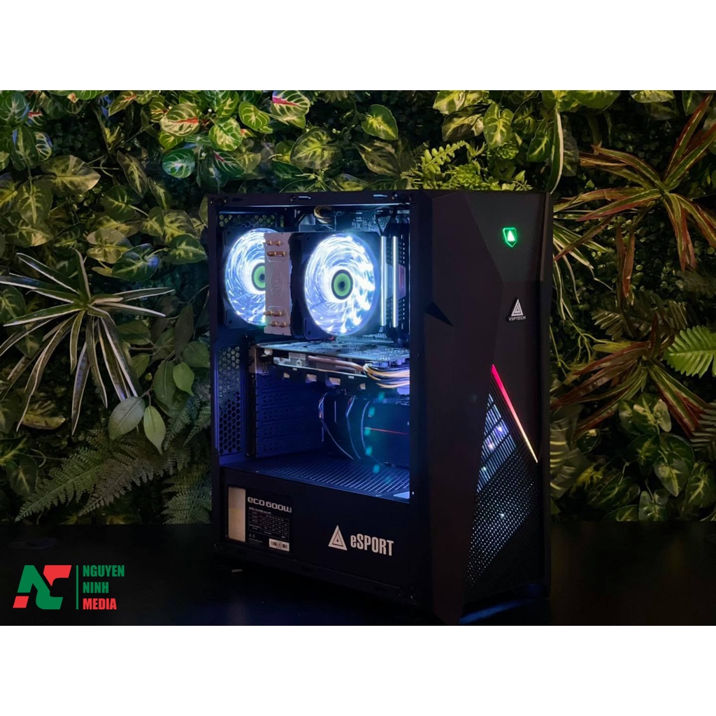 Vỏ Case Gaming VSP B17 Có Dải LED RGB Phía Trước - Hàng Chính Hãng