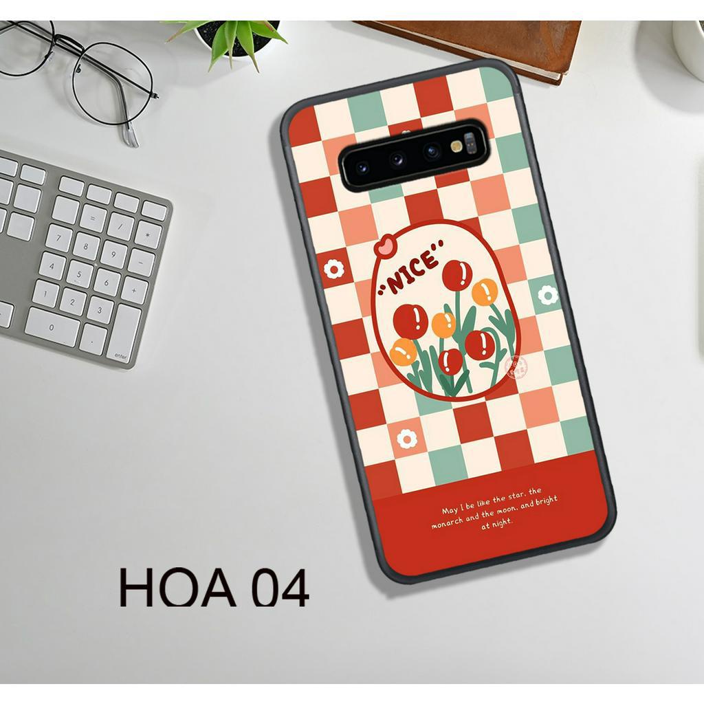 Ốp Lưng  Samsung S8 - S8 Plus - S10  - S10 Plus - S10 5G, In Hình HOA, Màu Sắc Bắt Mắt.