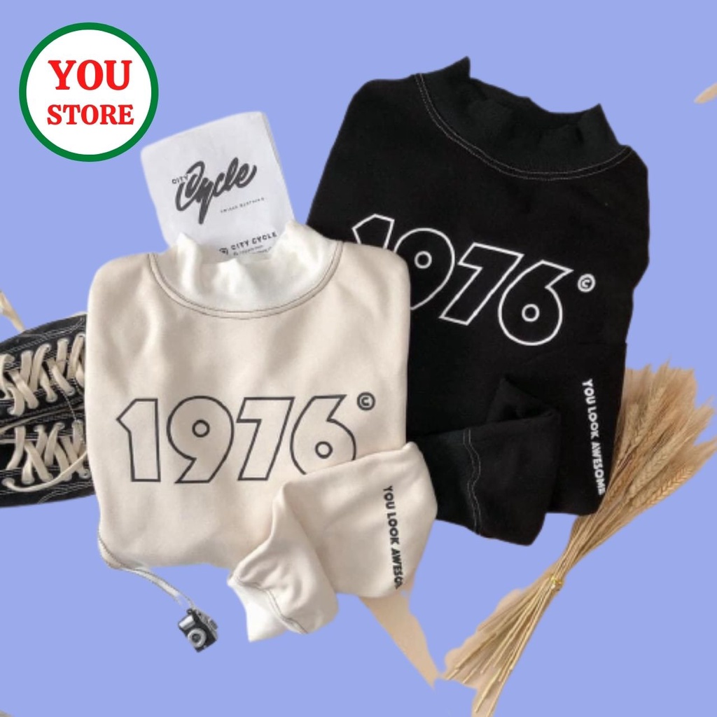 Áo Sweater 1976 Nam Nữ Chất Nỉ Ngoại Mã 161 You Store | BigBuy360 - bigbuy360.vn