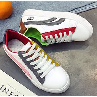 Sneakers rực rỡ dễ thương màu trắng còn size 35+36+37