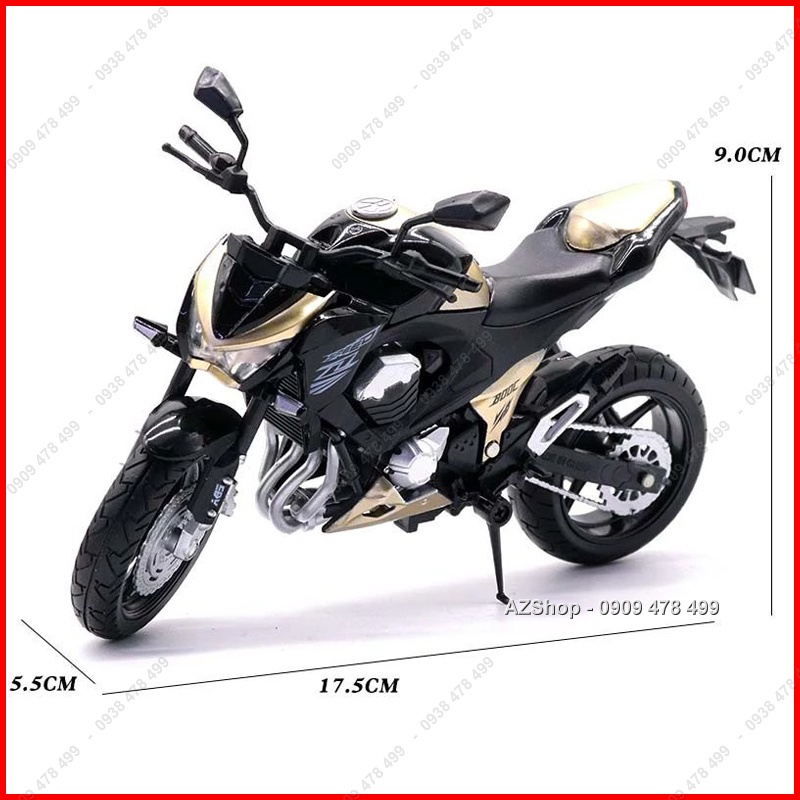 Xe Mô Hình Moto Kiểu Dáng Z800 2014 Tỉ Lệ 1:12  - 8698.3