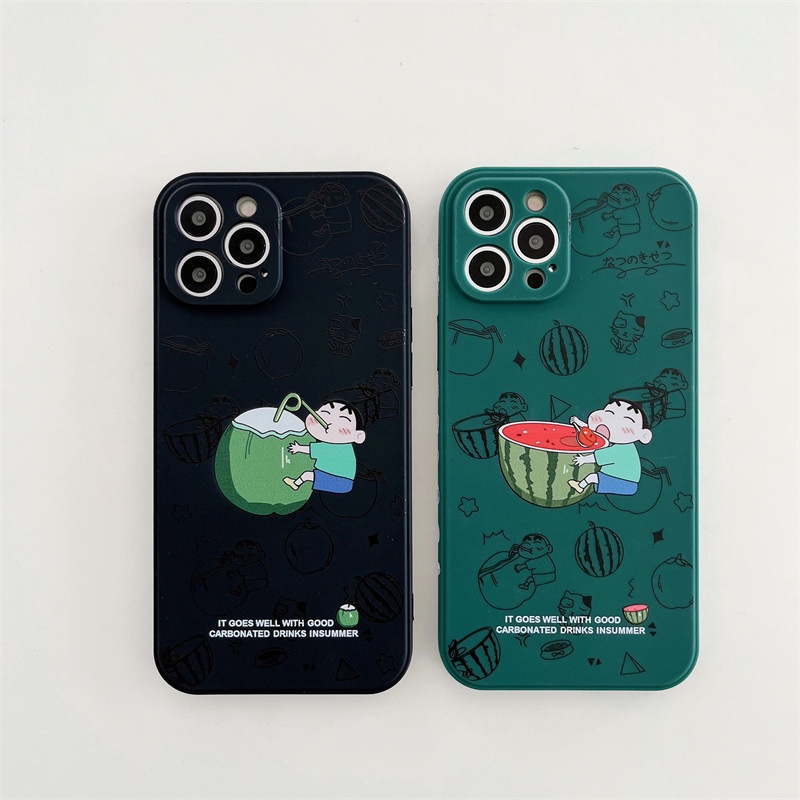 Ốp Điện Thoại Silicon Chống Rơi Họa Tiết Hoạt Hình Cho iPhone 12 13 11 PRO MAX XR 11 12 PRO X XS MAX