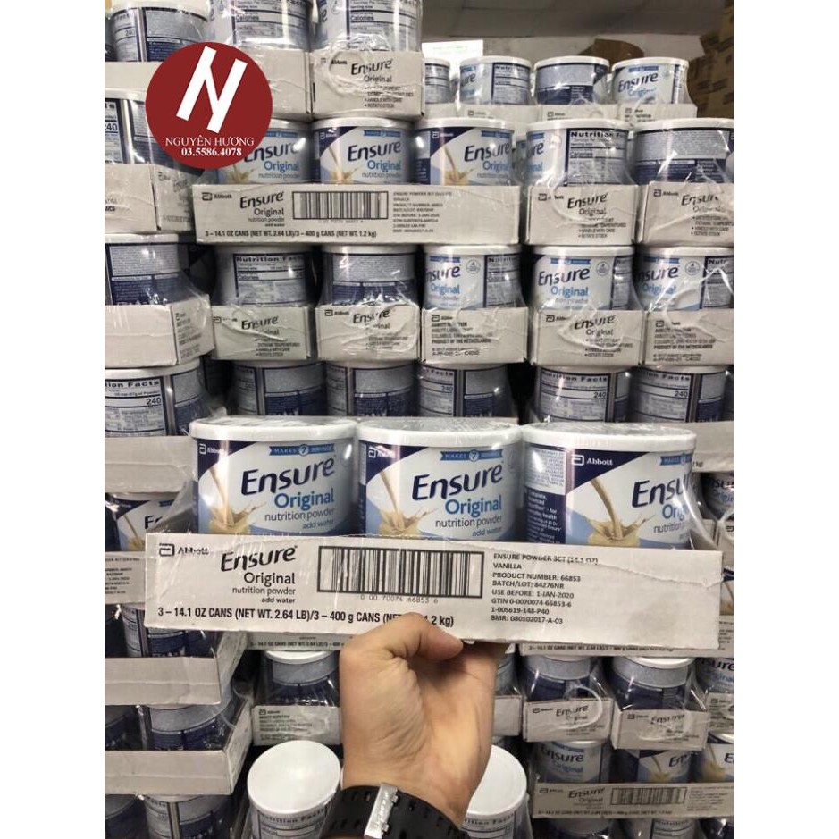 Sữa bột Ensure Mỹ Original nutrition powder vanilla 397g | Nguyên Hương Store