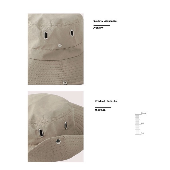 Mũ Xô Chống Nắng Thoáng Khí Có Dây Rút Phong Cách Nhật Bản