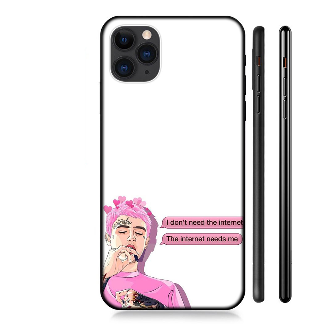 Ốp Điện Thoại Silicon Mềm In Hình Rapper Lil Peep Cho Iphone 11 Pro Max Se 2020 12 Mini 12 Pro Max