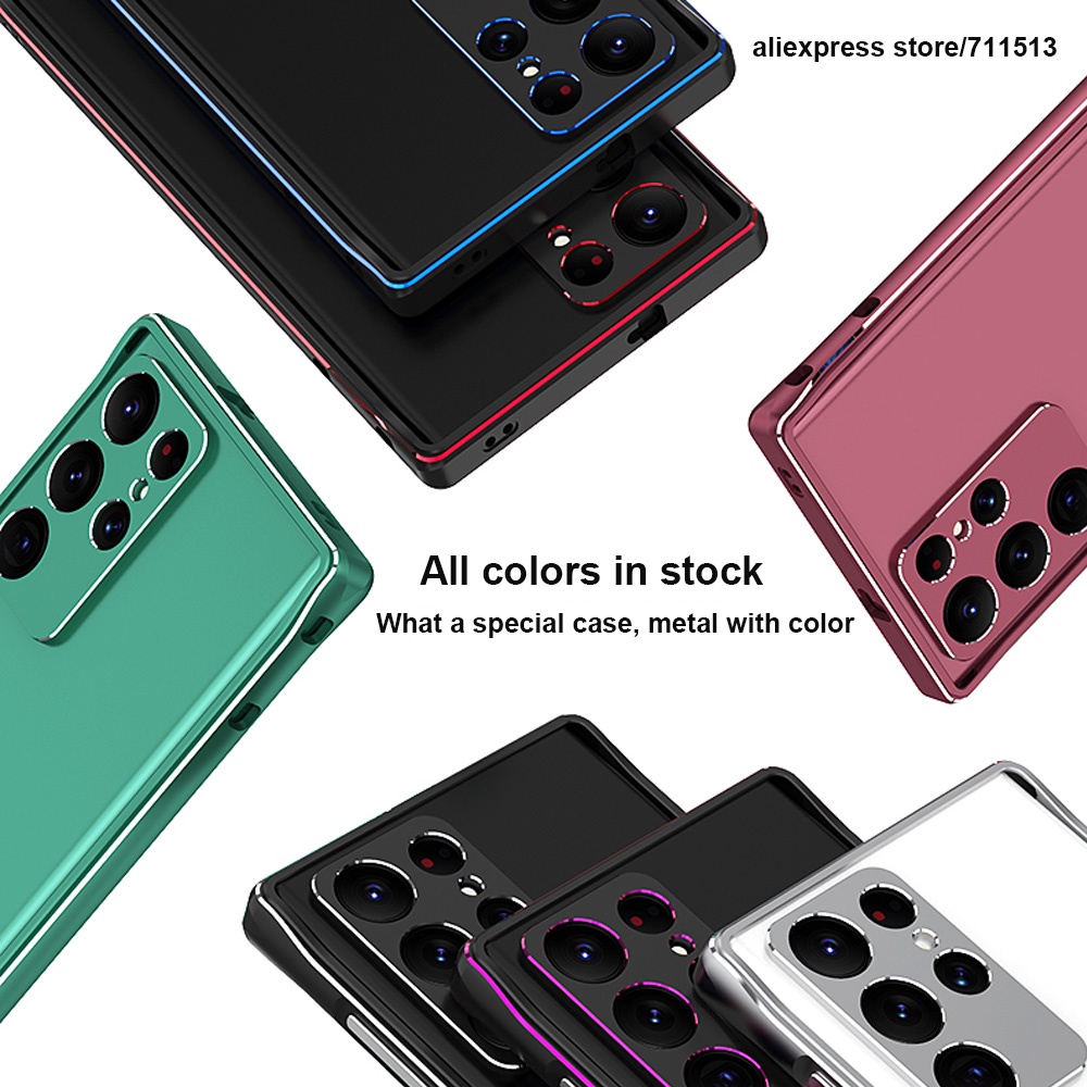 Khung Kim Loại Nhôm Bảo Vệ camera Cho samsung galaxy s23 ultra s22 / s22 plus / s22 Ốp
