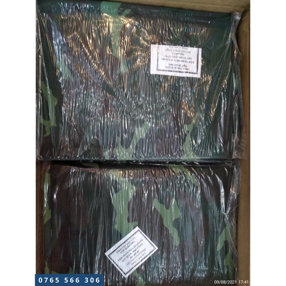 Tấm Mưa Nilon, Tấm Bạt Trải Đi Phượt Dã Ngoại In Loang Loại Mới Mẫu 2020 Kích Thước 2m2*1m6