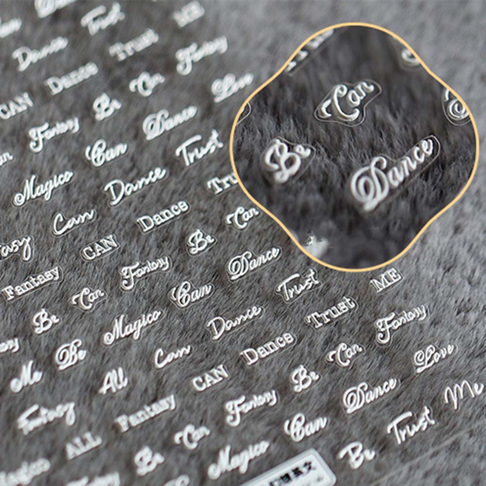 [Hàng mới về] Tờ Miếng Dán Trang Trí Móng Tay Trong Suốt 5D Phong Cách Nhật Bản