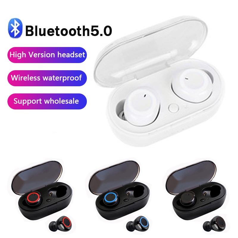 Tai nghe bluetooth 5.0 không dây TZUZL Y50 TWS kèm hộp sạc chuyên dụng