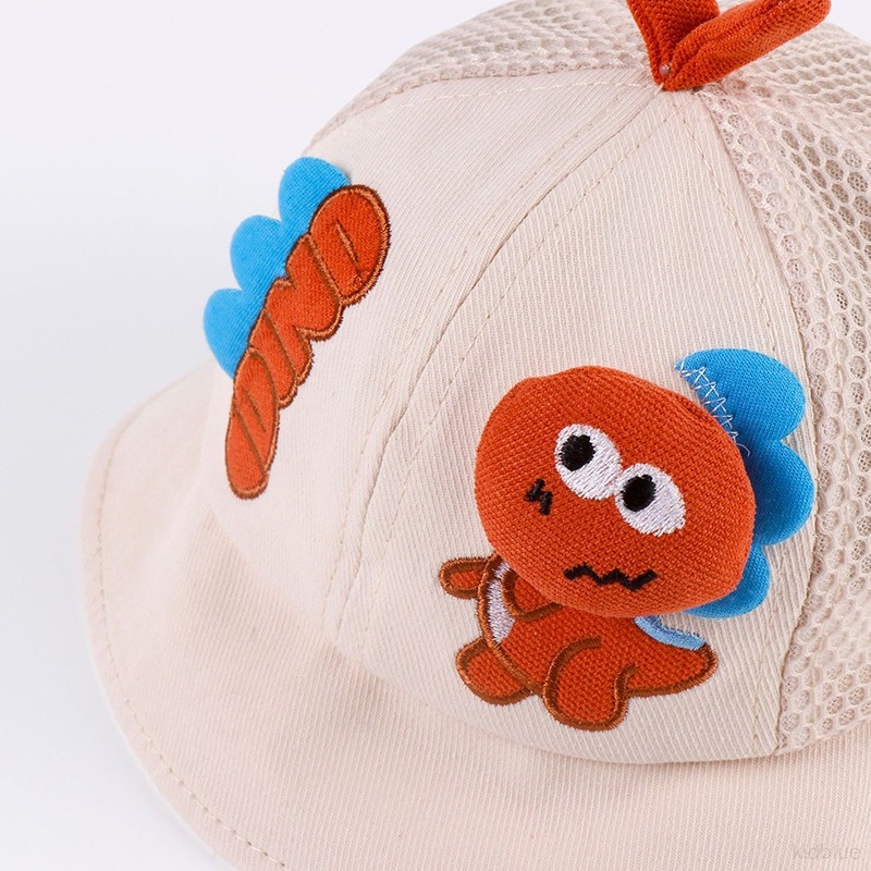 Nón Tai Bèo Phối Lưới Thoáng Khí Họa Tiết Hoạt Hình Dễ Thương Cho Bé