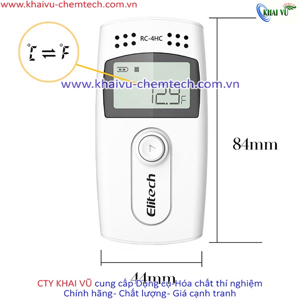 Nhiệt ẩm kế tự ghi Elitech RC - 4HC đo nhiệt độ và độ ẩm
