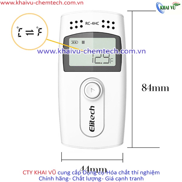 Nhiệt ẩm kế tự ghi Elitech RC - 4HC đo nhiệt độ và độ ẩm