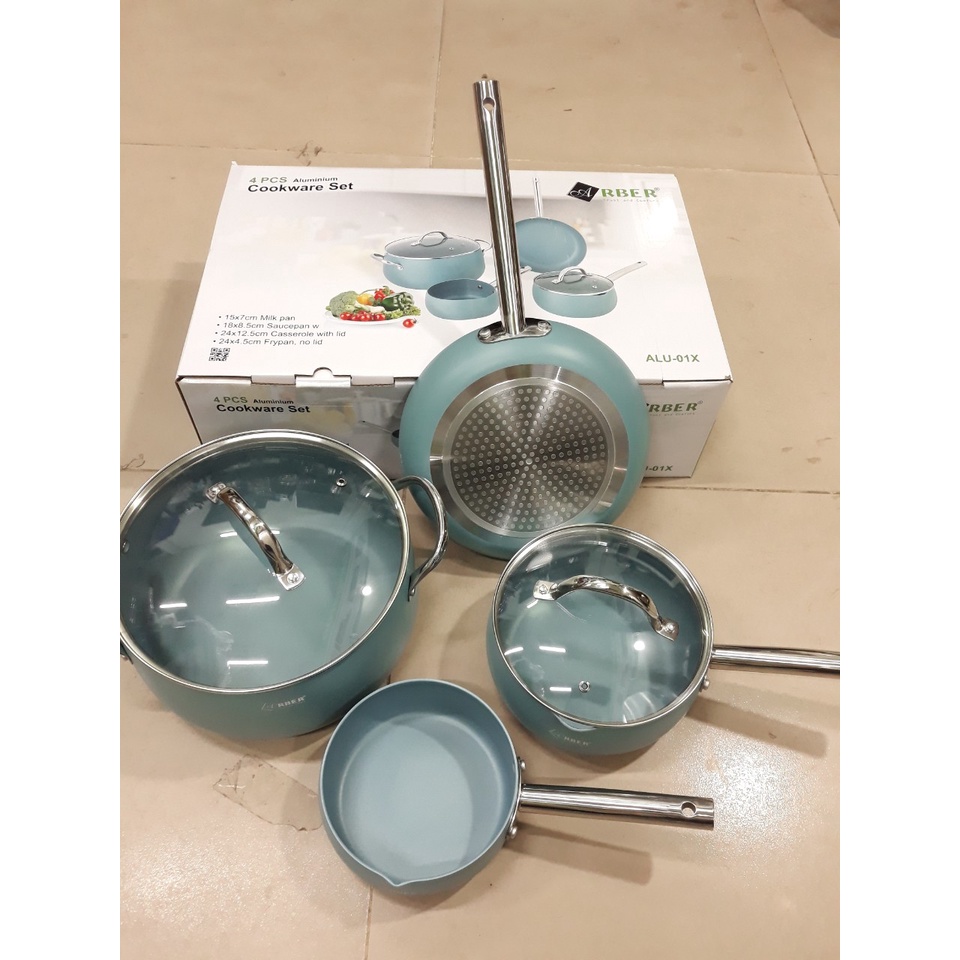 Bộ nồi 4 món Arber Aluminium-01X