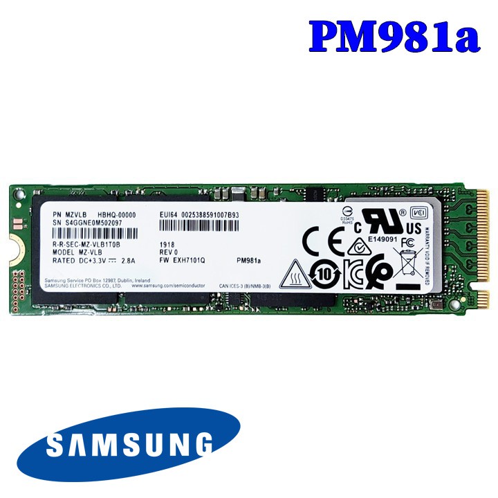 [Mã ELMS03 giảm 7% đơn 500K] Ổ cứng SSD M.2 NVMe Samsung PM981a 256GB, 512GB - bảo hành 3 năm SD32 SD33