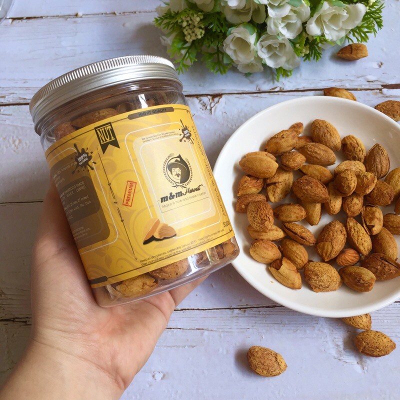 HẠNH NHÂN NHẬP KHẨU MỸ m&amp;m Harvest THƯỢNG HẠNG  thơm ngon, béo giòn, ngọt tự nhiên 150g/300g/500g