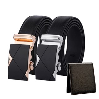Combo bộ đôi thắt lưng da kèm ví nam da bò hạt ct9.